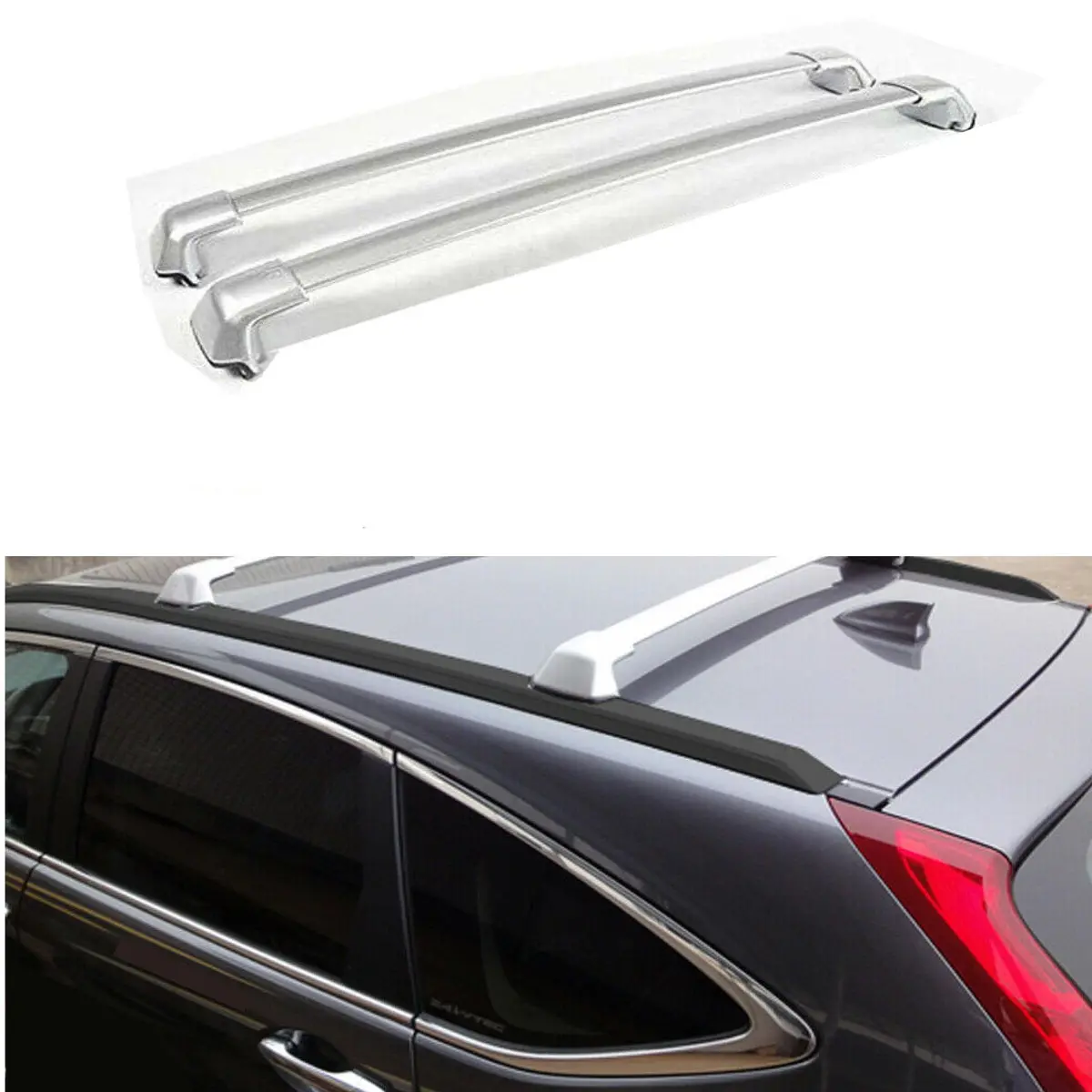 Fit 2012-2016 Honda Crv Roof Rack Cross Bar Factory Style Bars Silver Mount Bolt 1