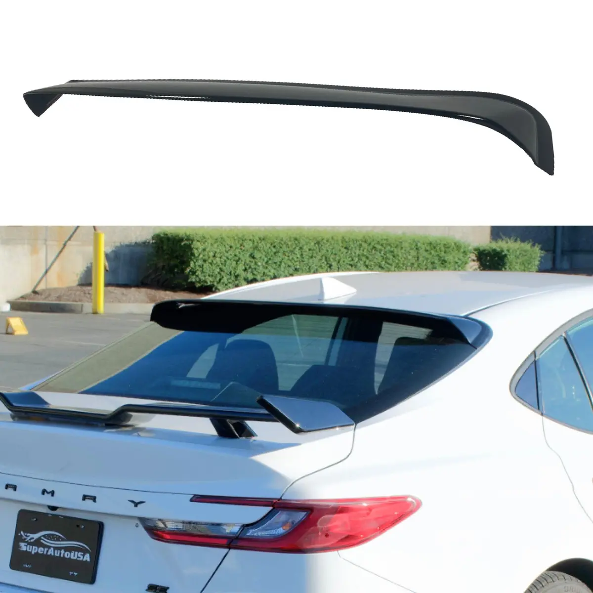 Fit 2025-2027 Toyota Camry Gloss Black Rear Roof Spoiler 1