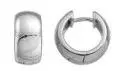 Sterling Silver 7.5 X 14.5Mm Huggy Earrings 1
