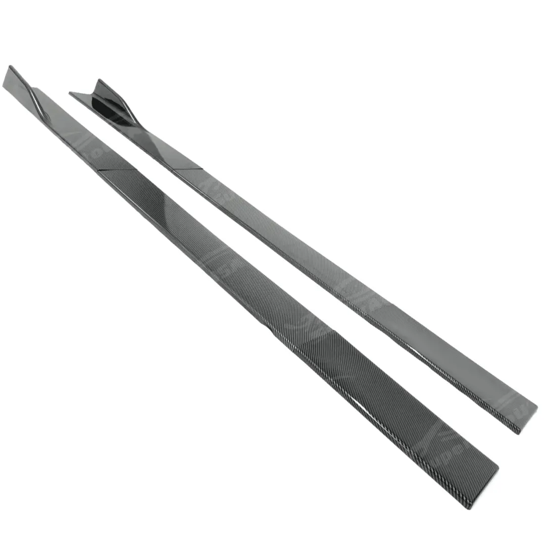 Carbon Fiber Print Side Skirts Extension Fits Bmw 2000-2025 All Year Model 2