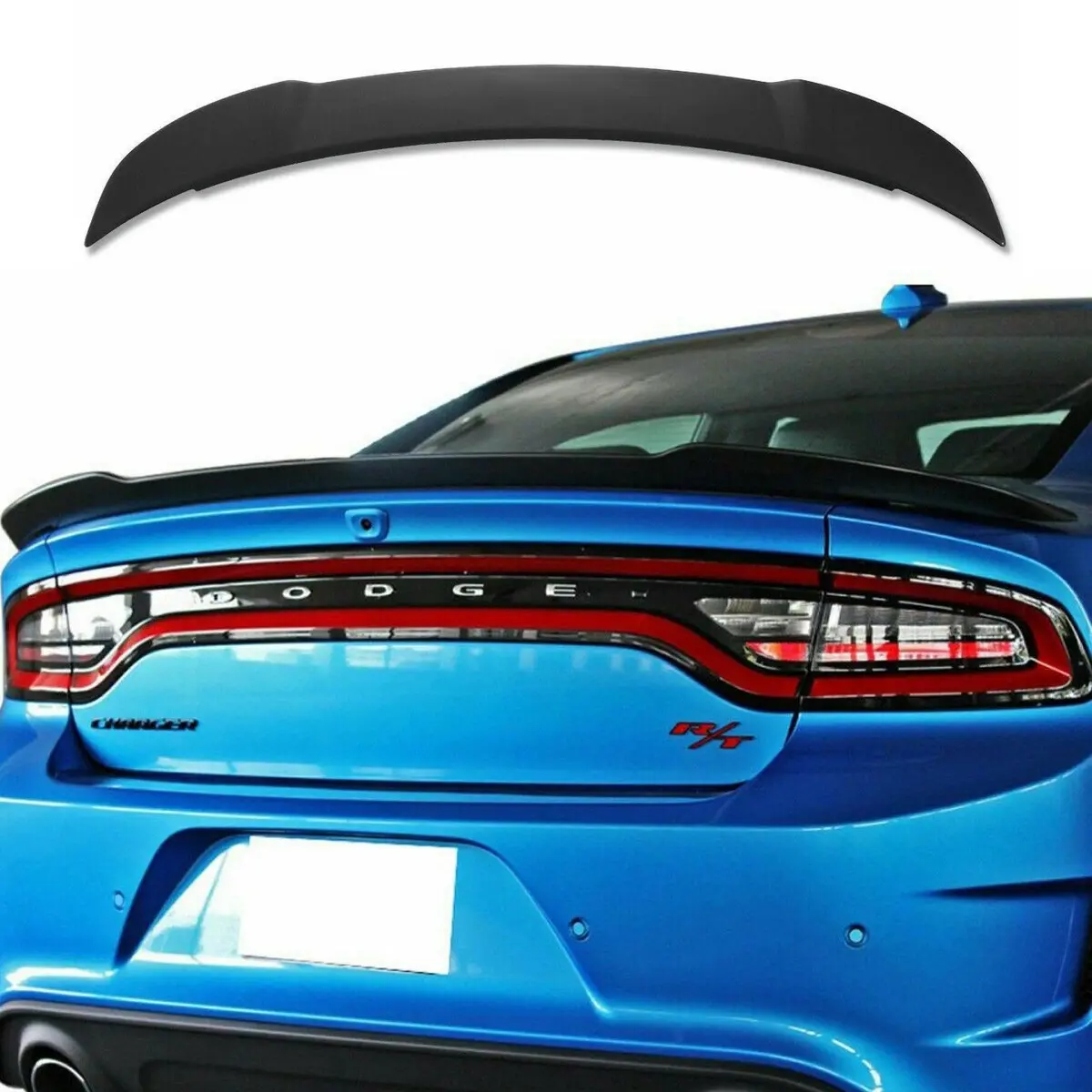 Rear Spoiler & Wings - Srt Hellcat Style | Fits Dodge Charger (11-23) 1