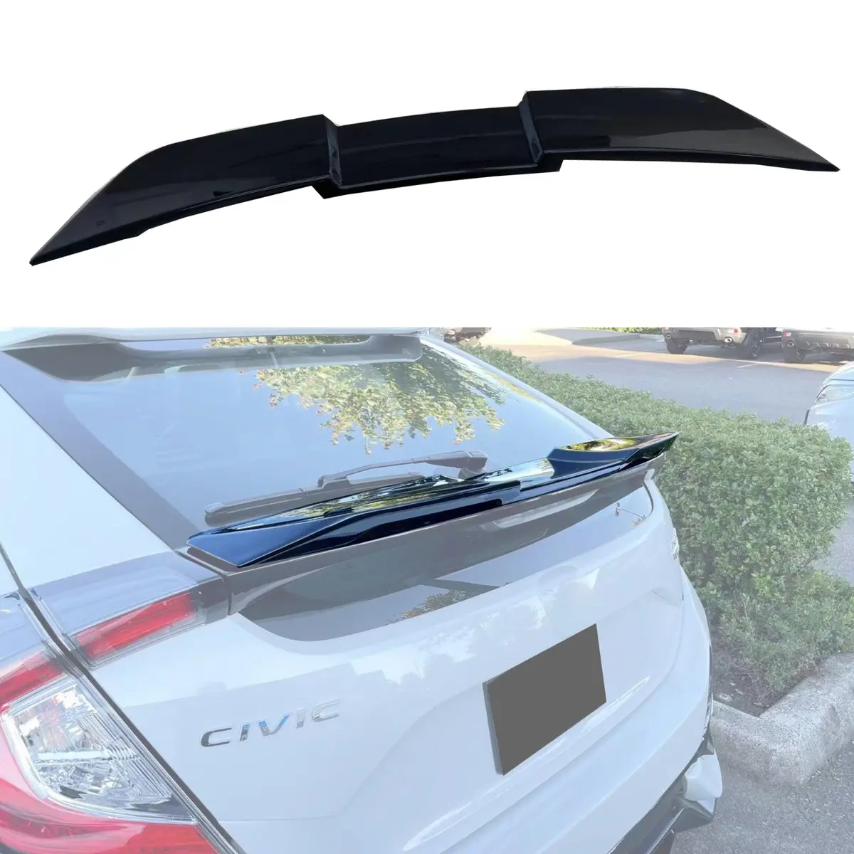 Rear Roof Spoiler | Fits Honda Civic Hatchback (2017-2021) 1