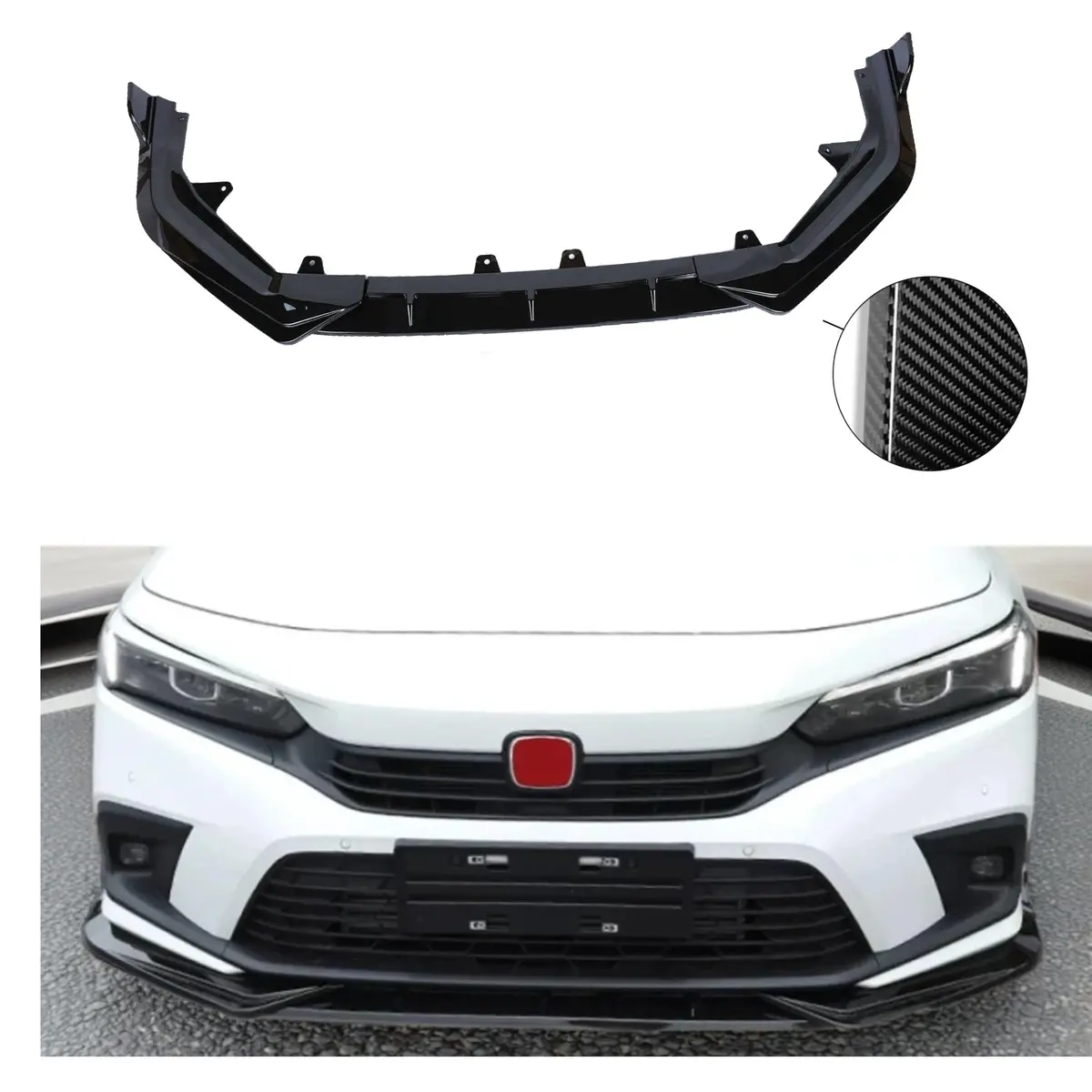 Front Lip - Carbon Fiber | Fits 2022-2024  Honda Civic 1
