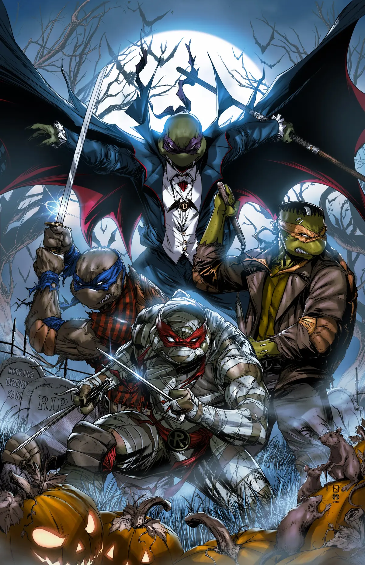 Tmnt Ongoing #123 Halloween Special Virgin Exclusive Raymond Gay 1
