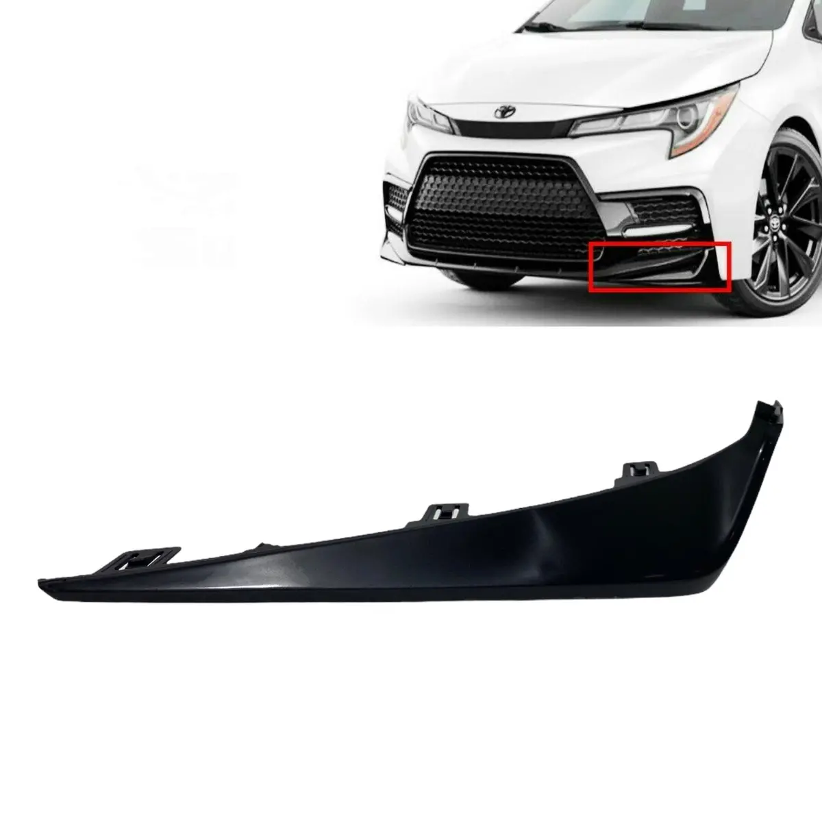 Fits 2020 2021 Toyota Corolla Se Xse Front Bumper Lower Lid Guard Trim (Left) 1