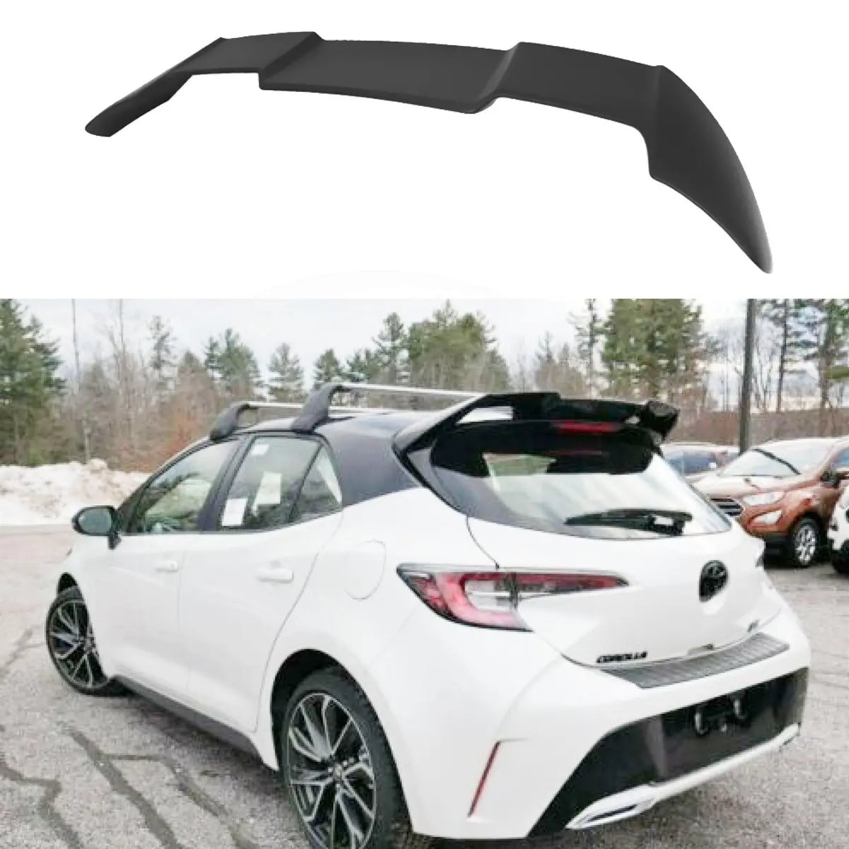 Roof Spoiler Jdm Style Fits 2019-2021 Toyota Corolla Hatchback 1