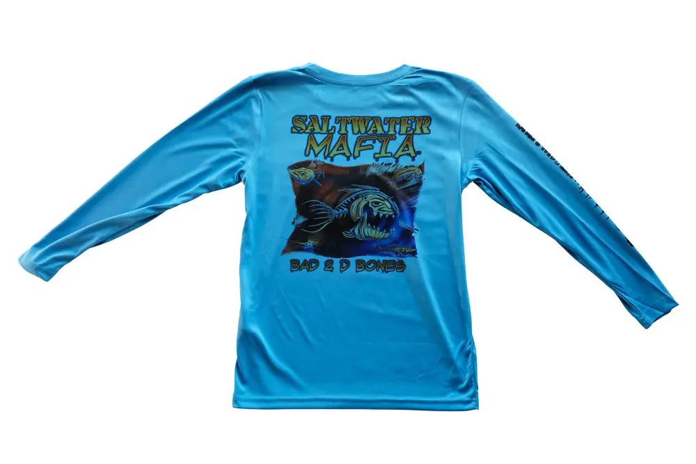 Tacky Jacks "Bad To The Bones" Youth Long Sleeve Performance Shirt 2