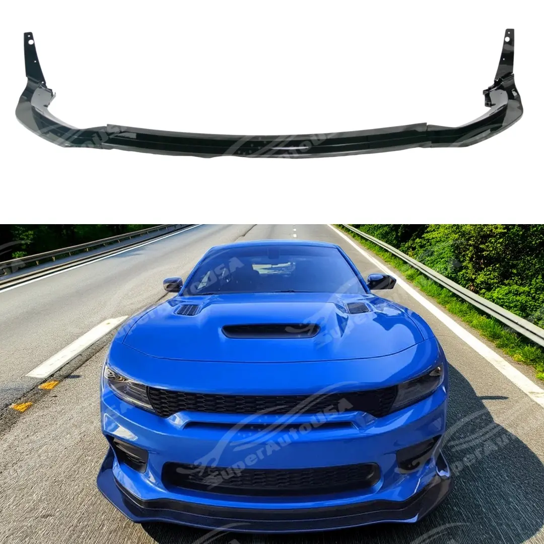 For Dodge Charger Srt 2020-2023 H Style Front Lower Bumper Splitter Lip Car Assembly 1
