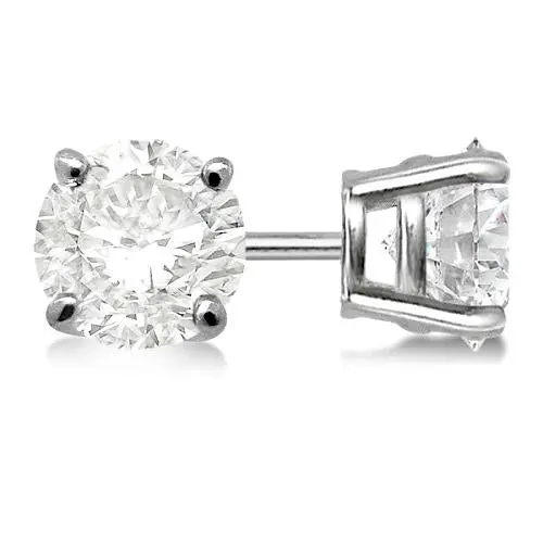 14K White Gold Diamonds Studs - 0.80Tcw 1
