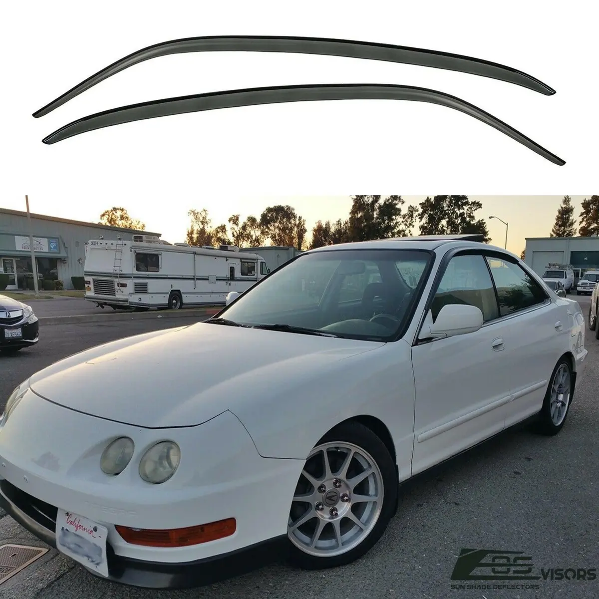 Jdm Tape-On Window Visors For Acura Integra Sedan Db7 Db8 (1994-2001) 1