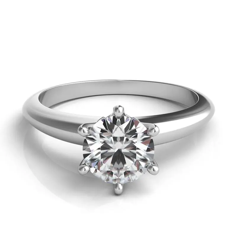 Platinum  Solitaire Mounting With Knife Edge(Center Stone Not Included) 1