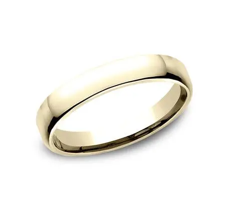 14K Yellow Gold 3.5Mm Comfort Fit Wedding Band Size 10 1