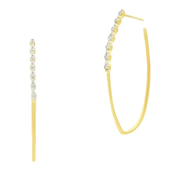 Frieda Rothman Fleur Bloom Empire Delicate Hoop Earring 1