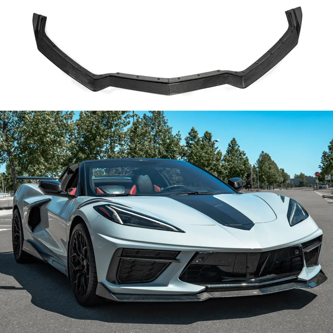 2020+ Chevrolet Corvette C8 - 5Vm Front Lip Splitter (2 Pcs) 1