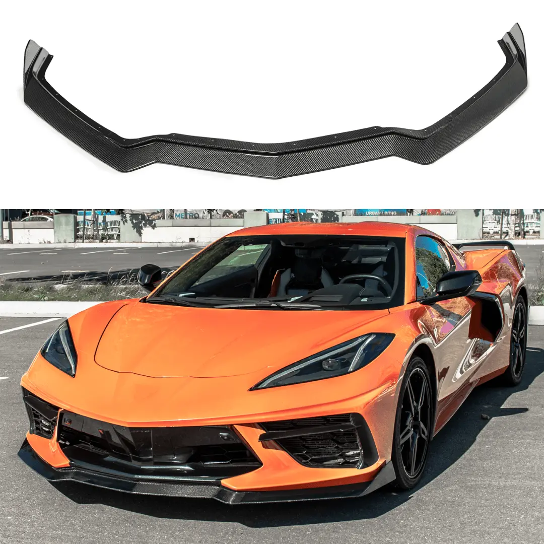 2020+ Chevrolet Corvette C8 - 5Vm Front Bumper Lip Splitter (1Pc) 1