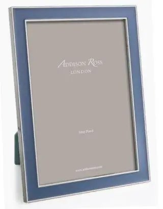 Silver Plated 5X7 Denim Enamel Frame 1