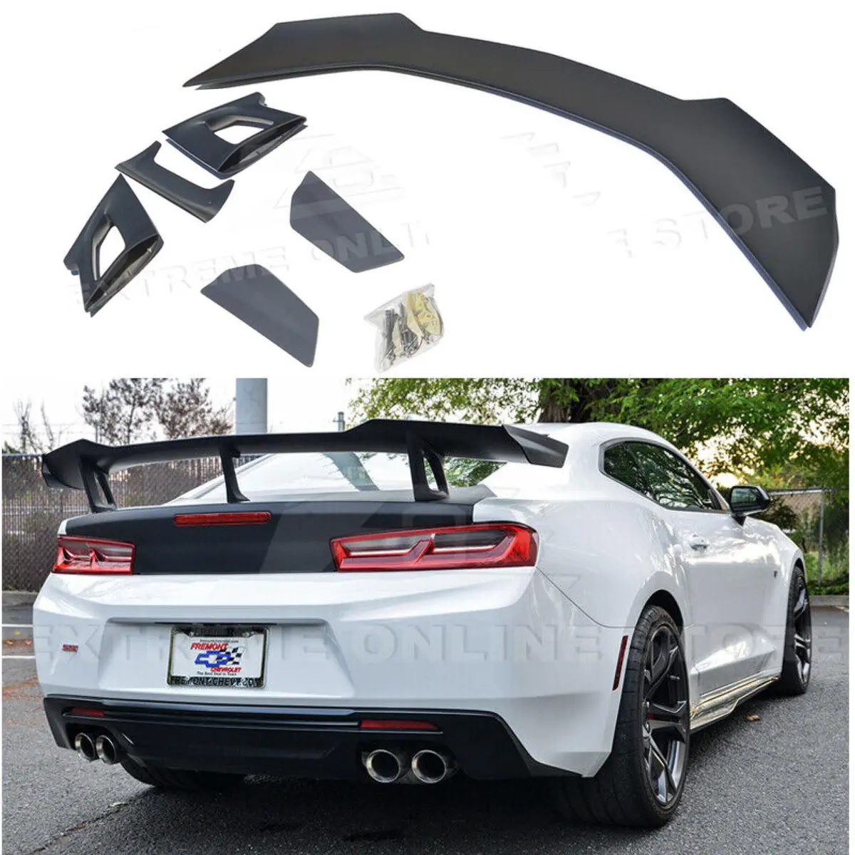 Rear Spoiler & Wings - Zl1 1Le Style | Chevrolet Camaro 16-22 1