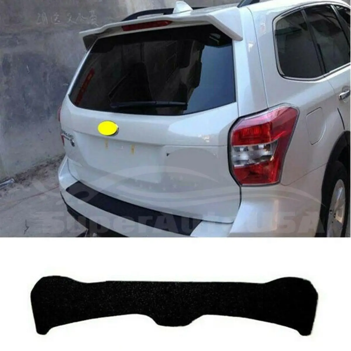 Fit 2014-2018 Subaru Forester Oem Style Roof Spoiler Wing (Unpainted / Matte Black) 1