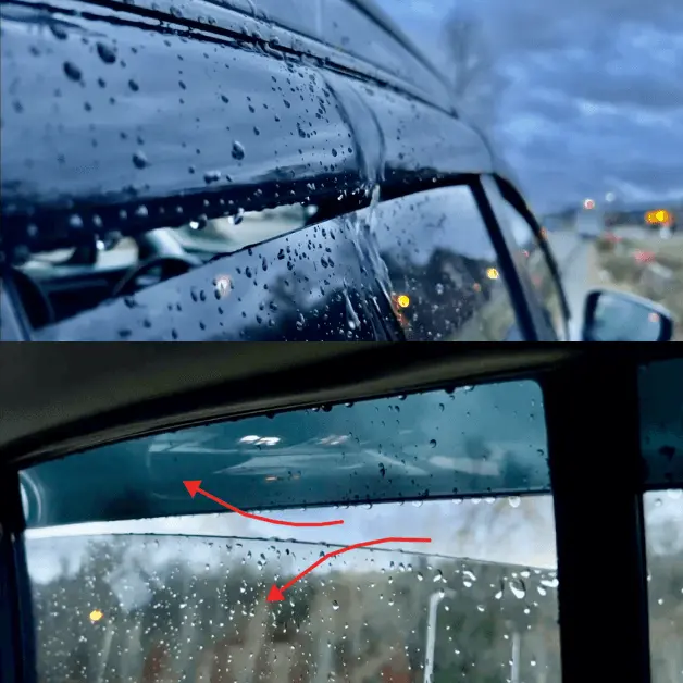 For Forte 2019-2025Out-Channel Rain Guards Window Visors 2