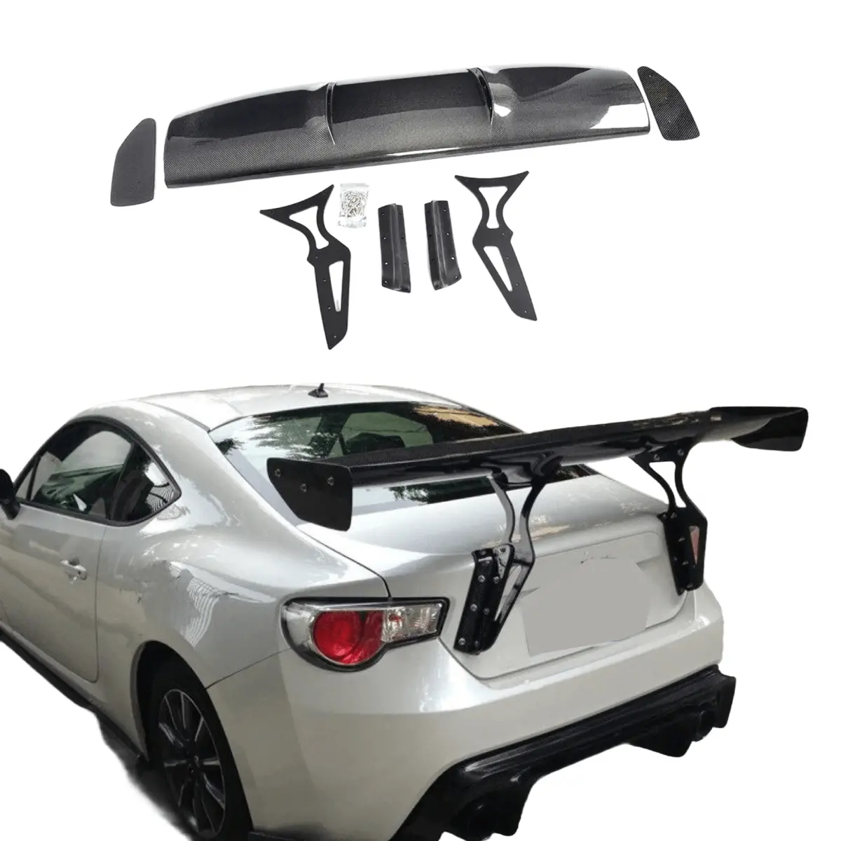Fits 2012-2021 Toyota Gt86 Subaru Brz Scion Fr-S Real Carbon Fiber Rear Trunk Spoiler Wing 1