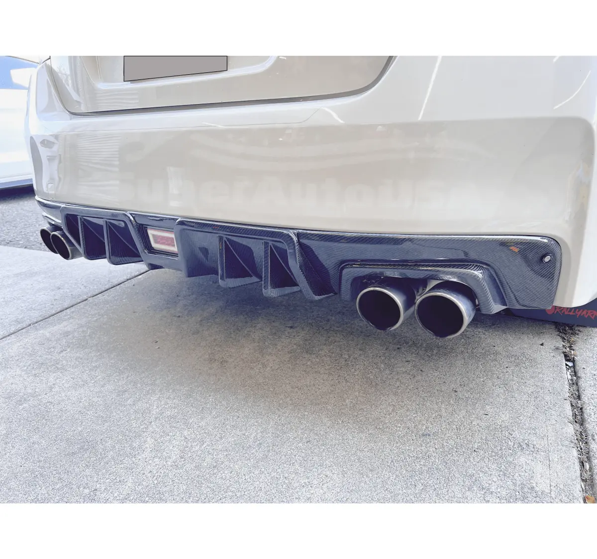 2015-2021 Subaru Wrx Sti Va - Carbon Fiber Rear Diffuser Cover 2