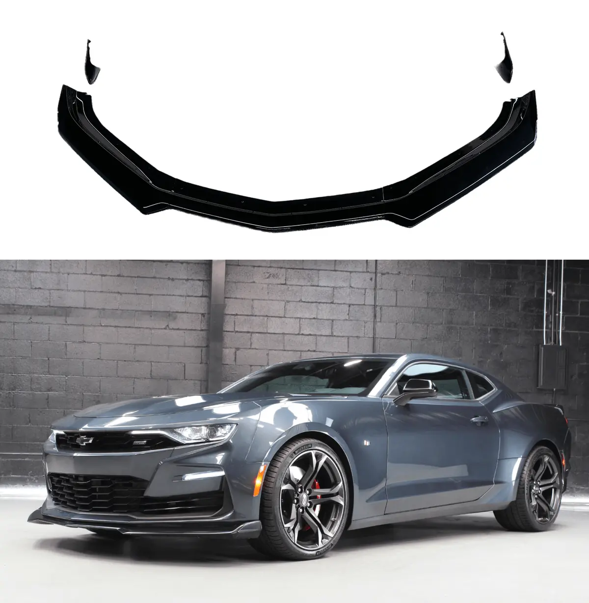 For Camaro 2016-2023 Ss / 2019-2023 Ls Lt Rs  Front Bumper Lip Splitter 1
