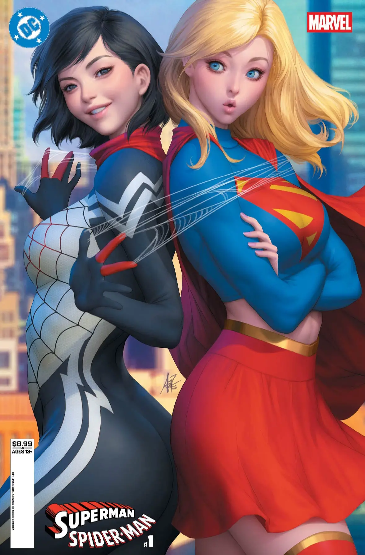 Dc's Superman/Spider-Man #1 Artgerm Var 1