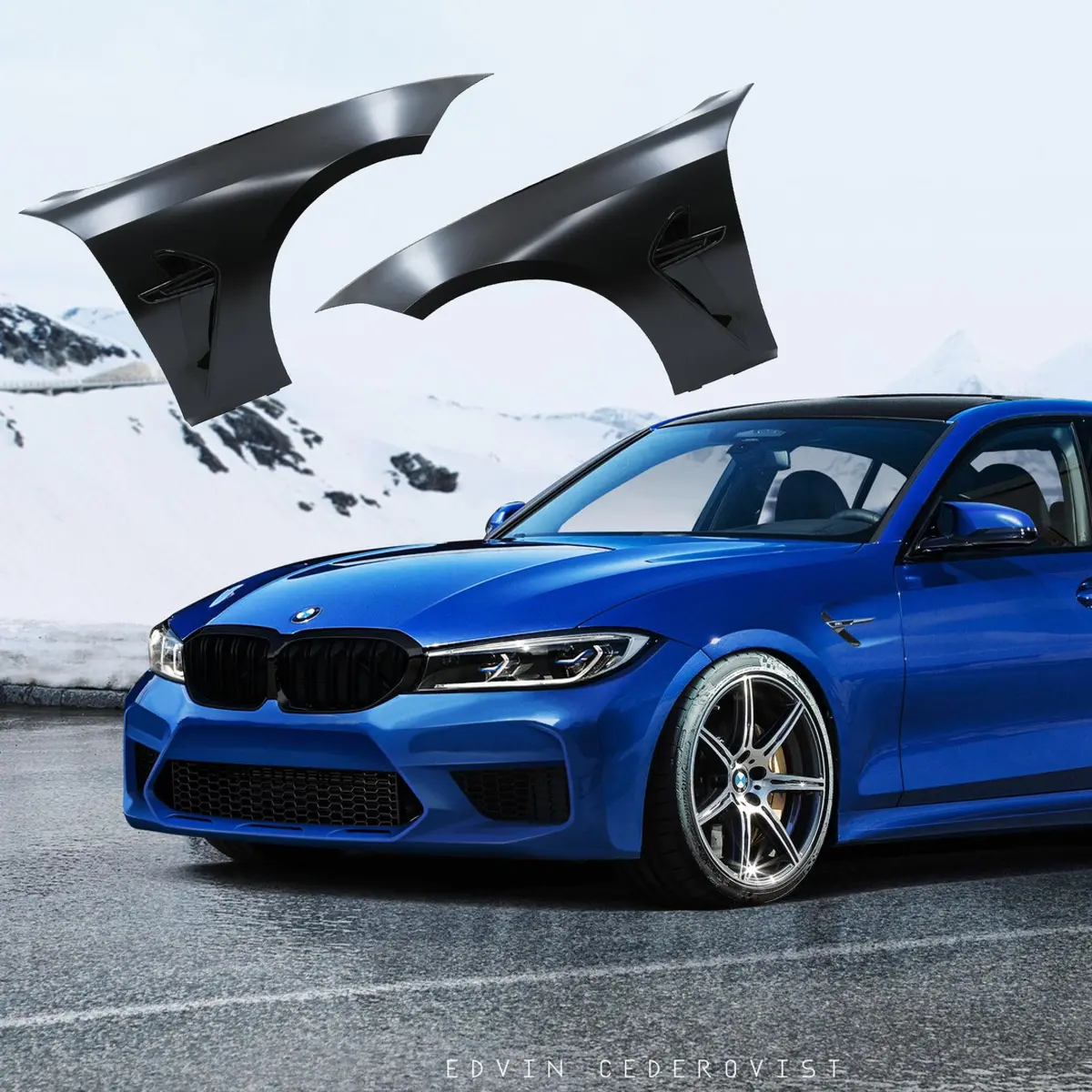 For 2018+ Bmw 3 Series G20 Sedan G21 Mp Design Front Body Fender 1