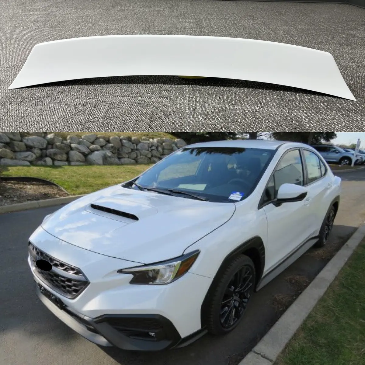 2022-2026 Subaru Wrx Vb - Highkick Duckbill Rear Spoiler Wing - Ceramic White (M6y) 1