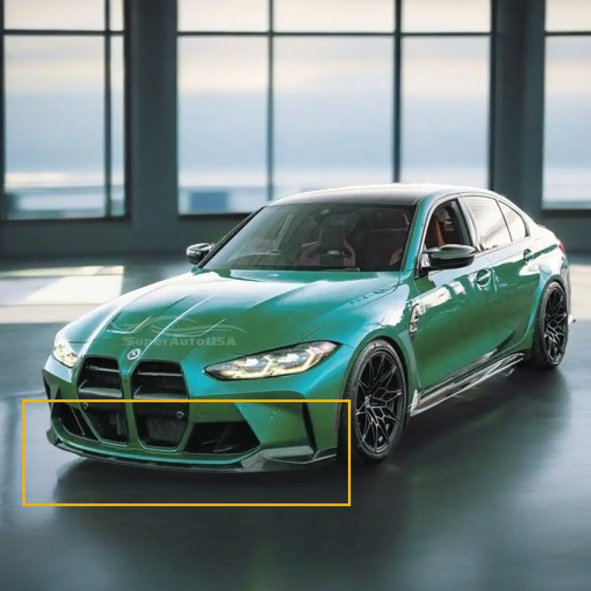 2021+ Bmw G80 M3 + G82 M4 - Carbon Fiber Mp Style Front Lip 2