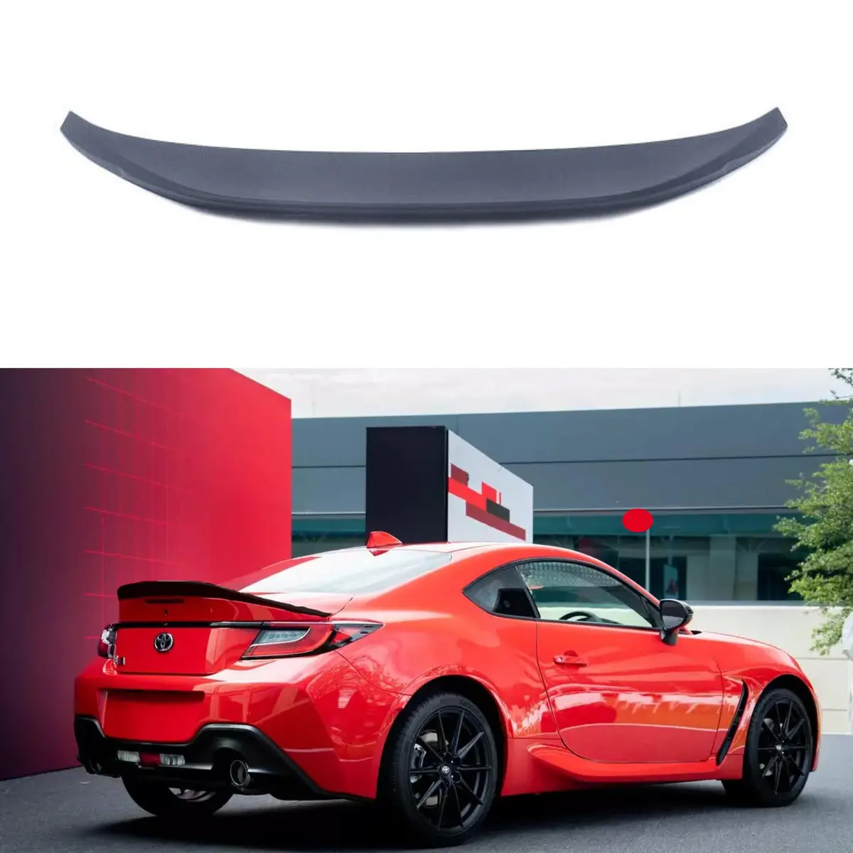For 2022-2024 Gr86 Brz Duckbill Matte Black Gloss Black Rear Trunk Spoiler Wing 1