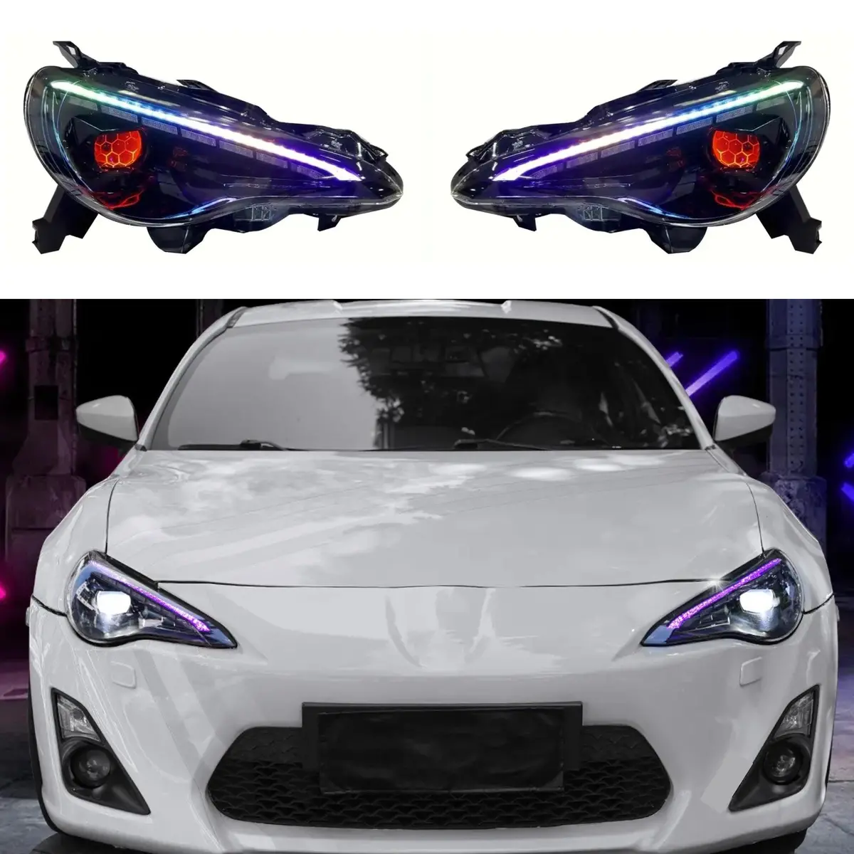 Fits 2017-2020 Toyota 86/2013-2020 Brz Led Head Light Front Lamps Assembly 1