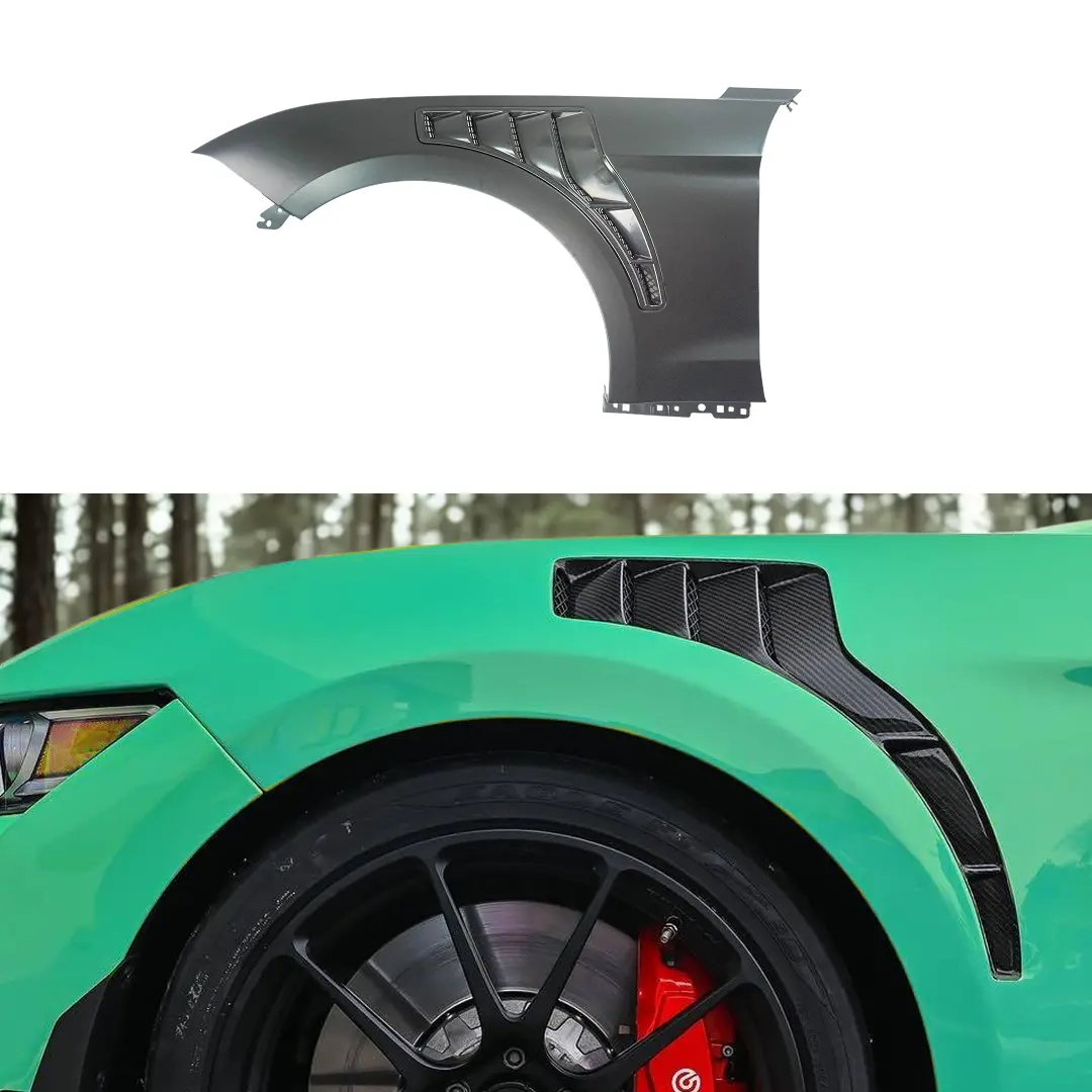 For Ford Mustang Ecoboost / Gt 2018-2022 Gt500 Style Front Side Vented Fender Panel 1