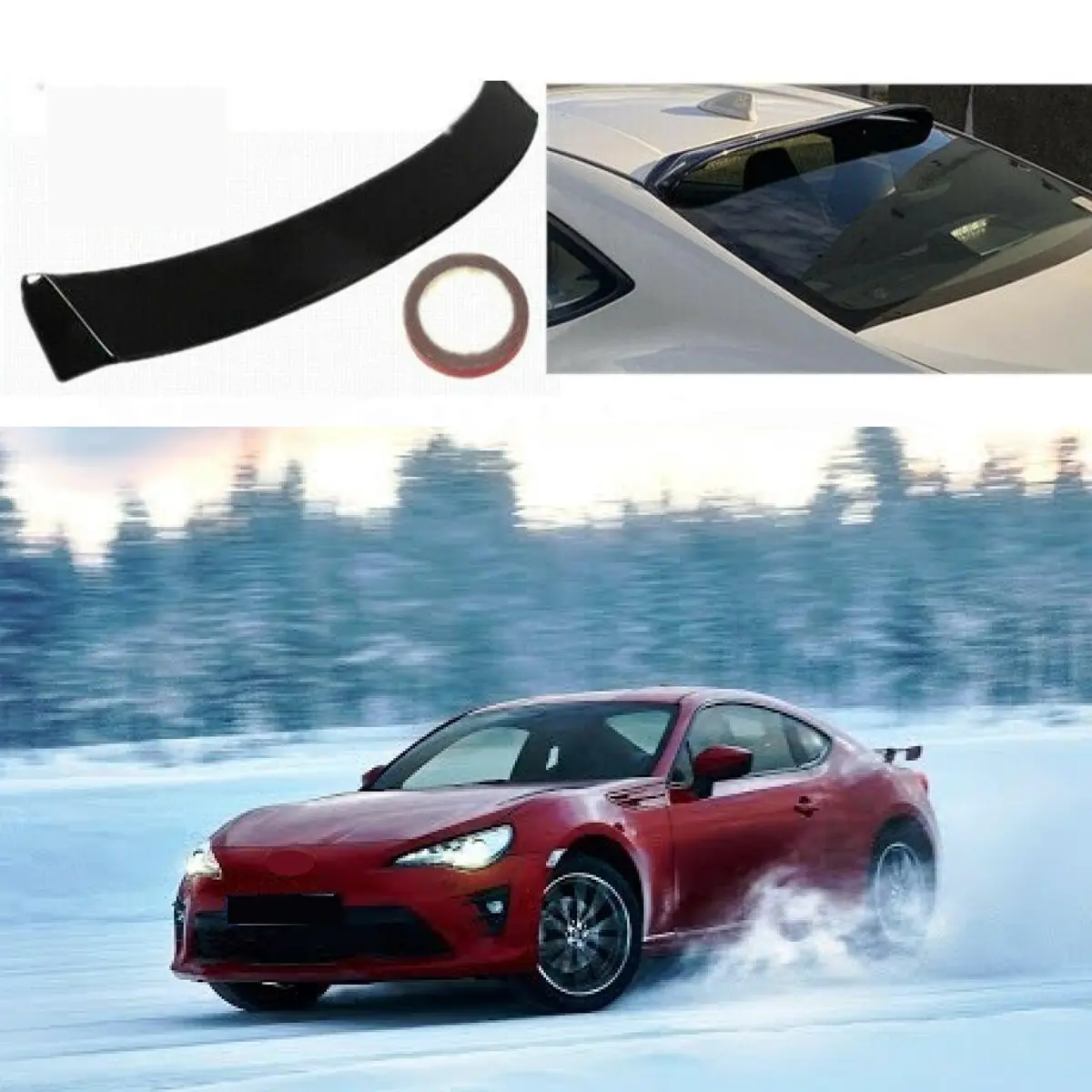 Fit 2013-2018 Gt86 Scion Fr-S Brz Back Rear Roof Window Visor Spoiler Wing 1