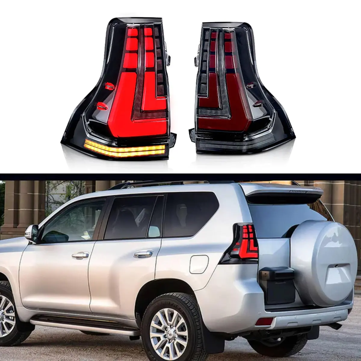 Fits 2010-2023 Lexus Gx400/ Gx460 Full Led Tail Lights Sequential Assembly 1