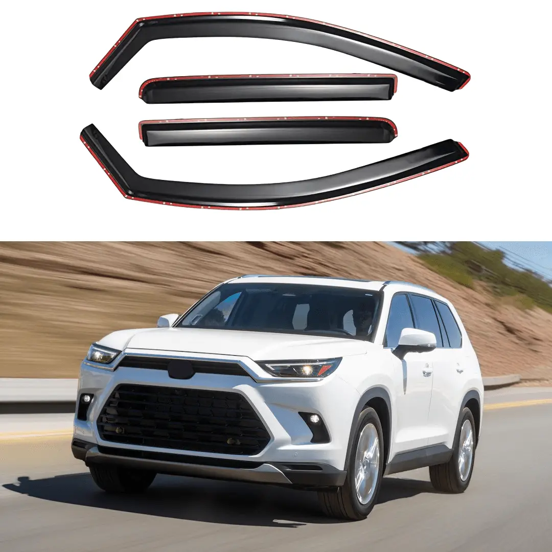 Fits 2024-2025 Toyota Grand Highlander In-Channel Window Visors Rain Guards 1