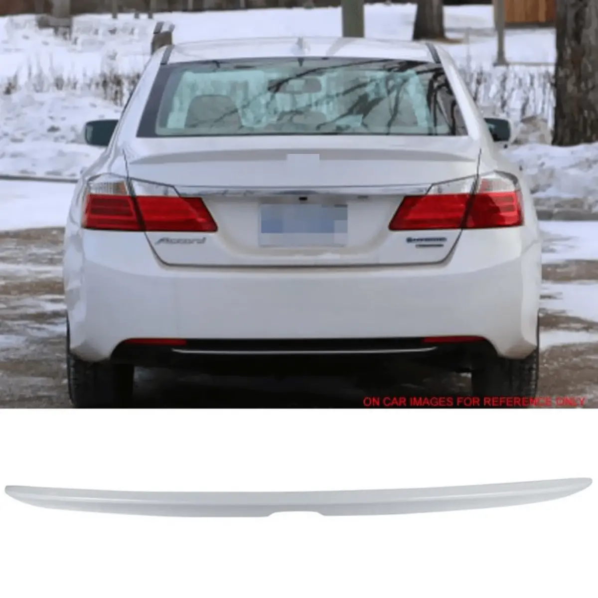 Fit 2013-2017 Honda Accord Rear Trunk Spoiler Wing (White Orchid Pearl Nh788p) 1