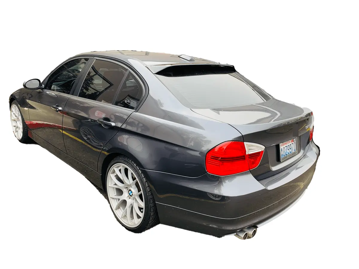 Fit 2006-2011 Bmw 3 Series E90 Abs Black Rear Roof Window Visor Spoiler 3D Jdm 1
