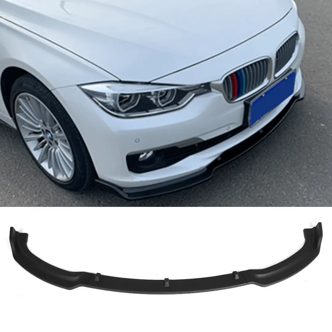 Fits 2013-2018 Bmw F30 F31 3-Series Sedan Base Front Bumper Lip (Gloss Black) 2
