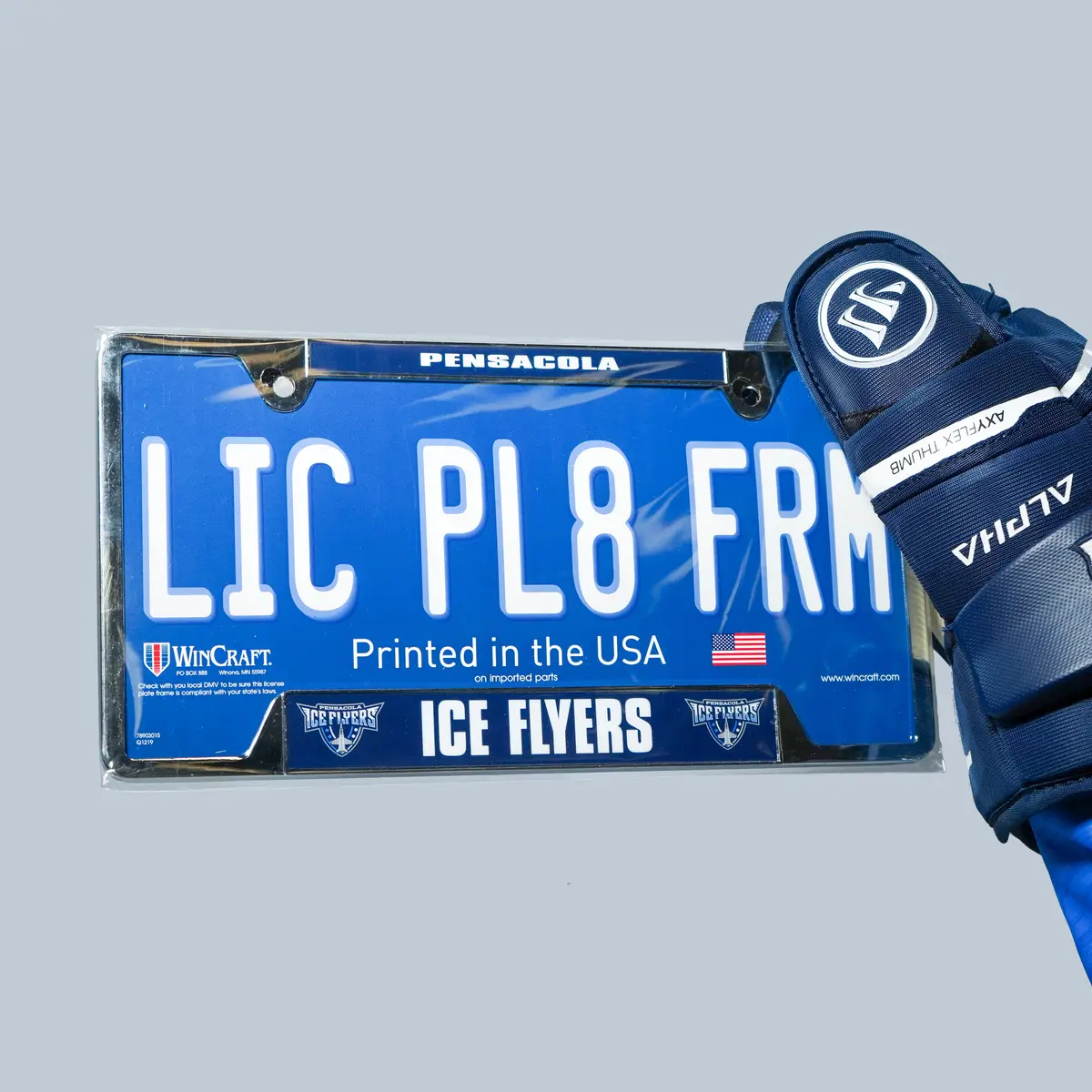 Ice Flyers License Plate Frame 1