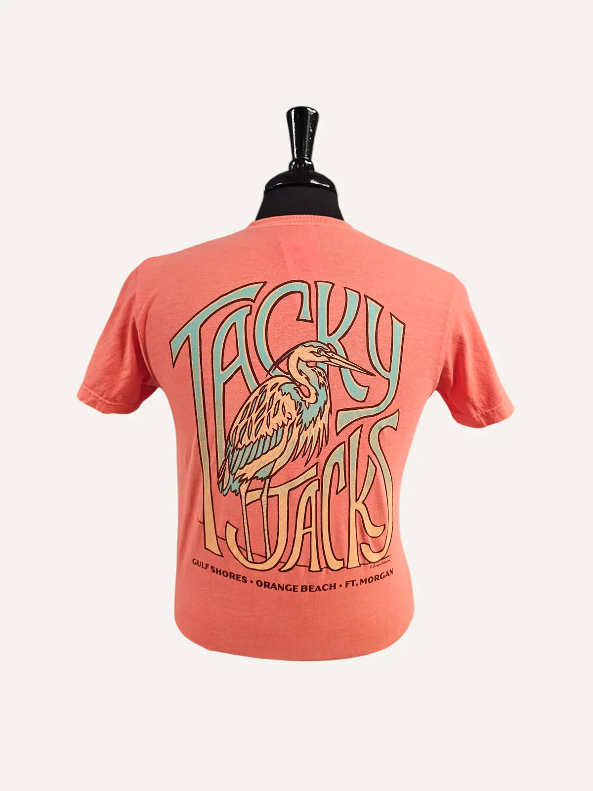 Tacky Jacks "Heron Haze" Short Sleeve T-Shirt 1