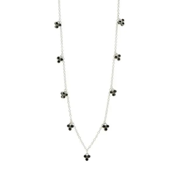 Frieda Rothman Industrial Finish 3 Point Charm 36" Necklace 1
