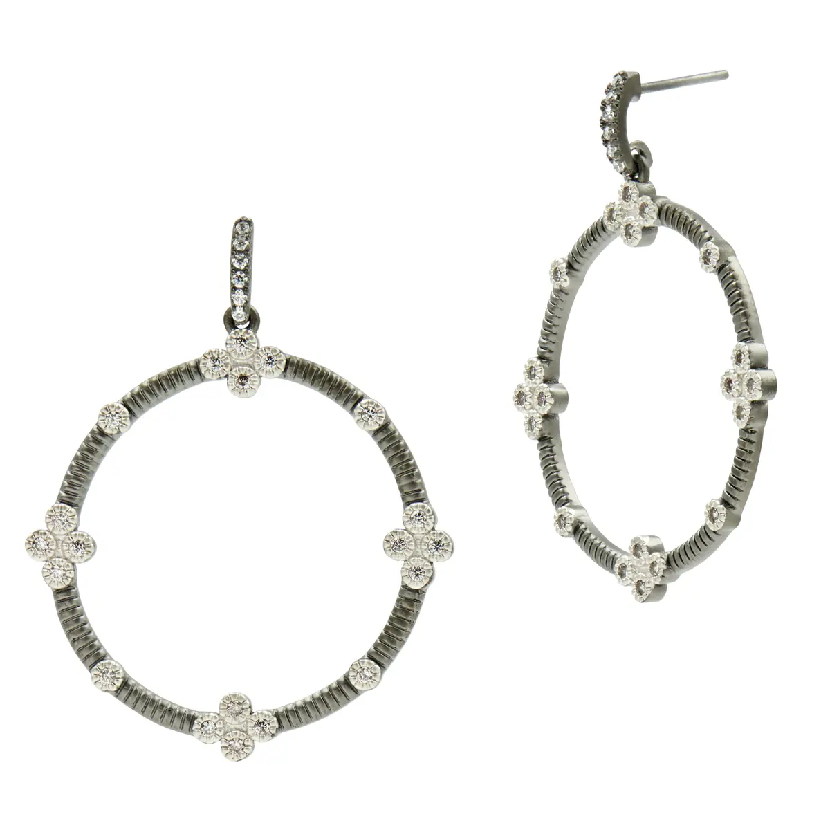 Frieda Rothman Signature 4 Point Open Dangle Earrings 1