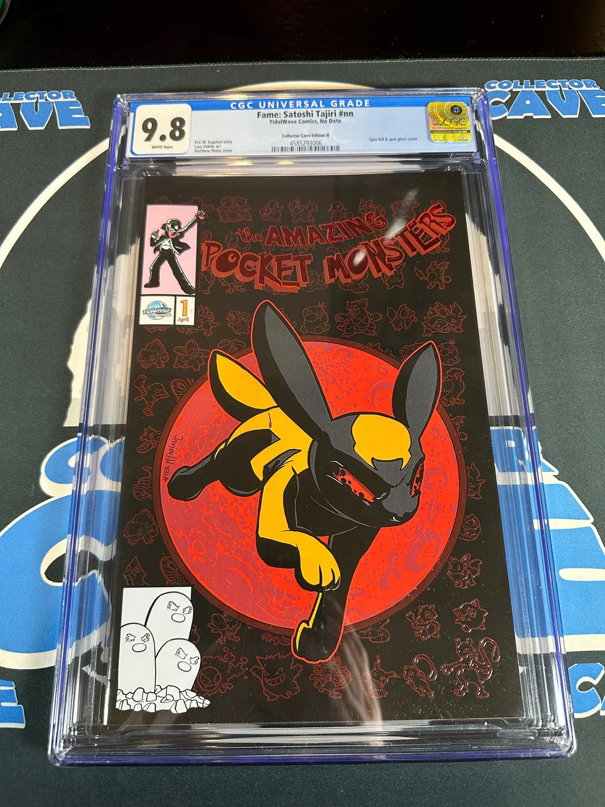 Fame: Satoshi Tajiri "The Amazing Pocket Monsters" Venomized Umbreon Waite Cgc 9.8 1