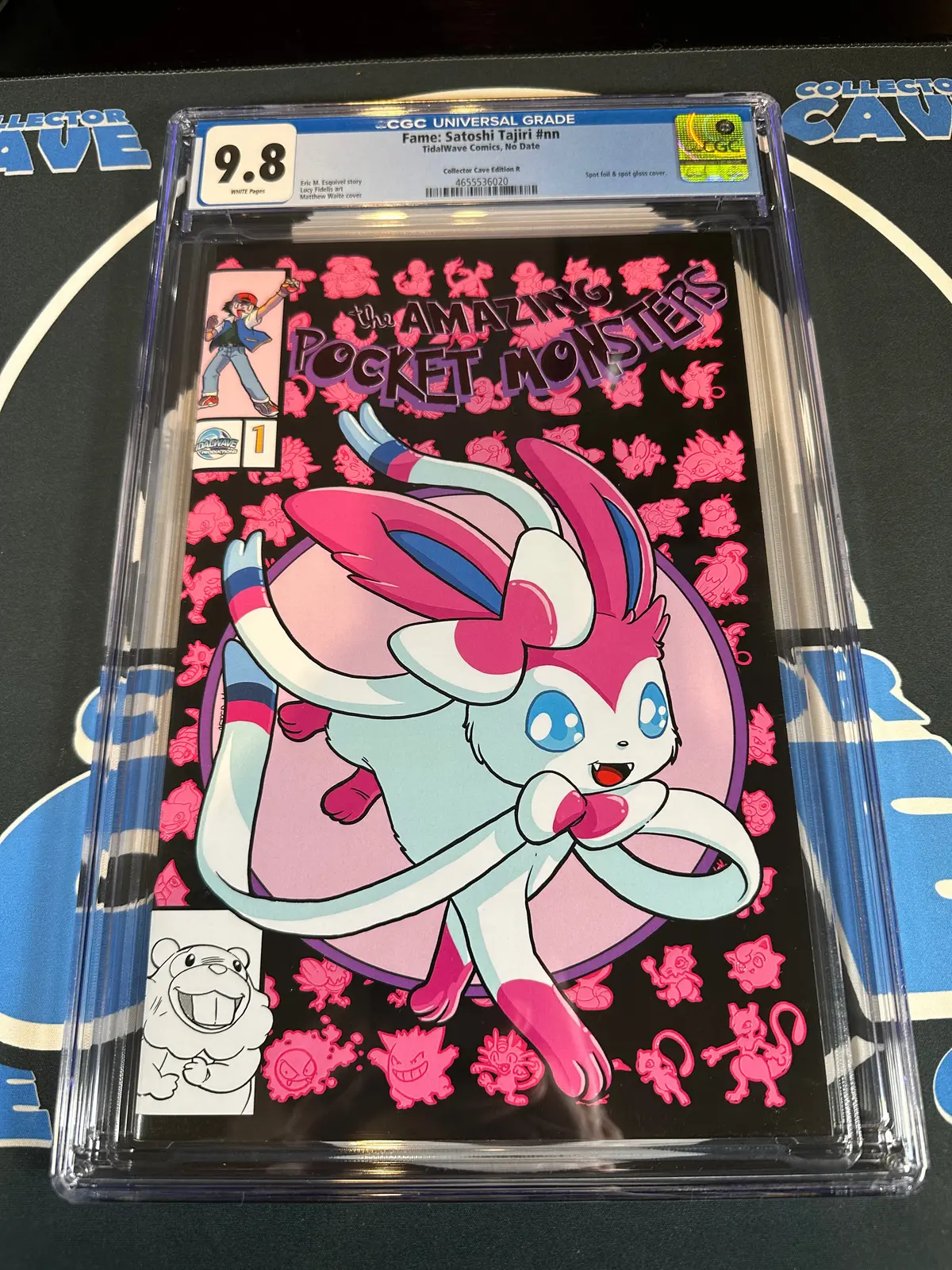 Fame: Satoshi Tajiri "The Amazing Pocket Monsters" Sylveon Waite Cgc 9.8 1