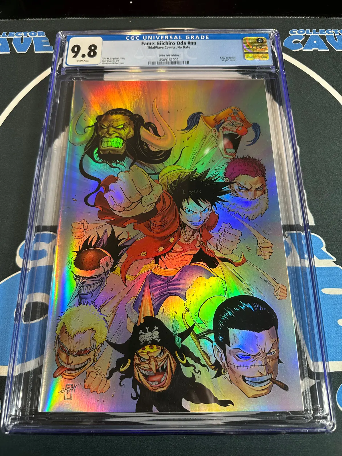Fame: Eiichiro Oda Cvr B Rainbow Foil Jonathan Uribe Cgc 9.8 1