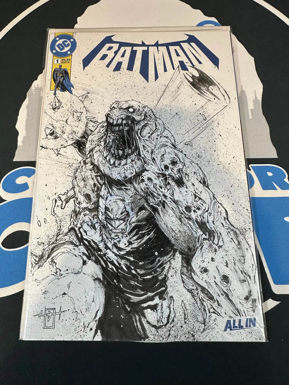 Batman #1 Blank Card Stock Variant With Jonathan Uribe 1 Of 1 Sketch 1