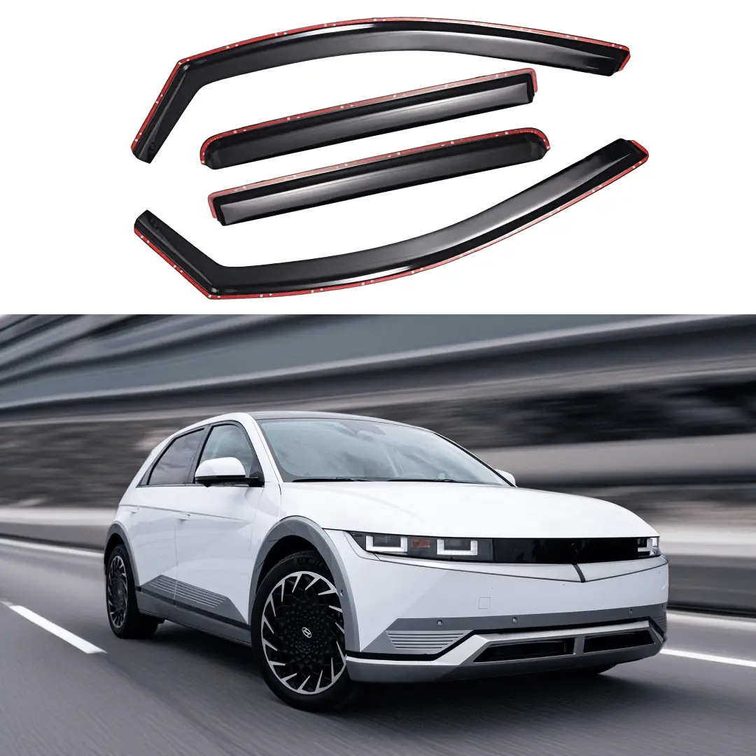 Fits 2020-2025 Hyundai Ioniq5 In-Channel Window Visors Rain Sun Guards 1