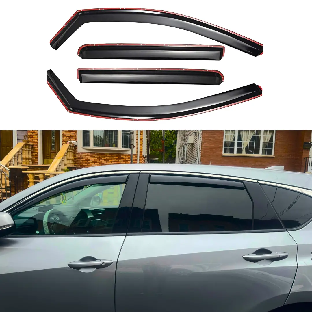 Fit 2019-2022 Acura Rdx In-Channel Vent Window Visors Rain Sun Wind Guards Shade Deflectors 1