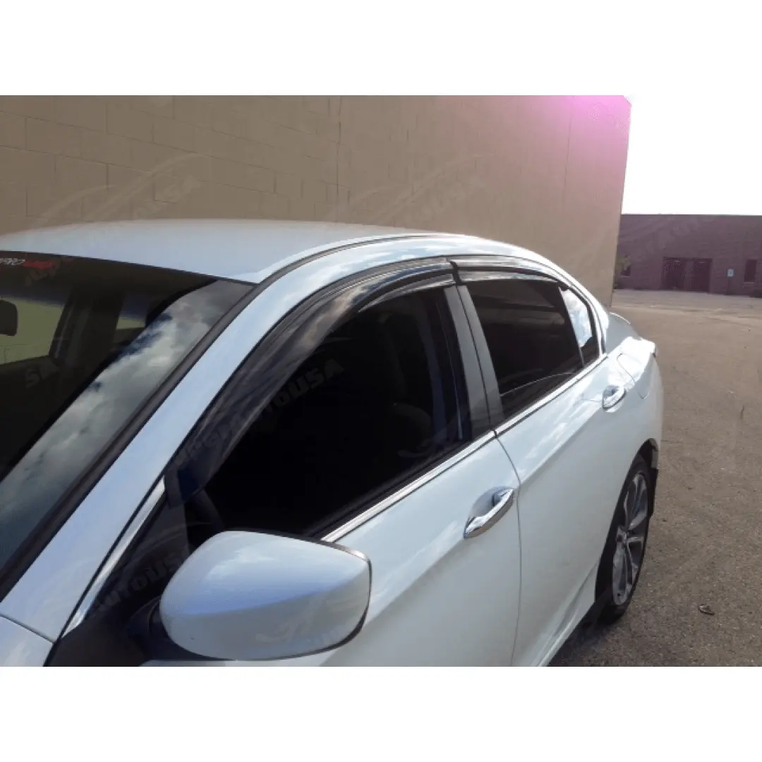Fits 2009-2014 Acura Tsx 3D Mugen Style Window Visors & Rear Roof Spoiler 2